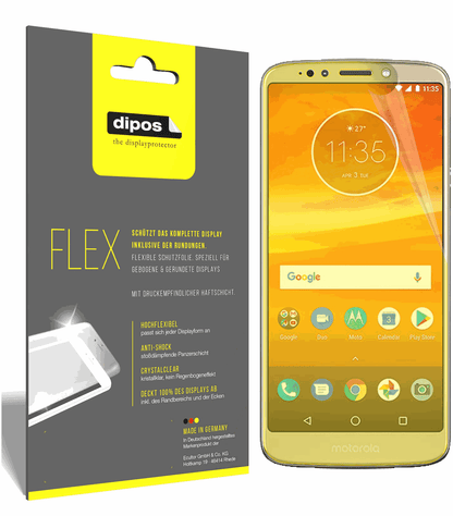 3x Screen Protector for Motorola Moto E5 Plus Protective Film covers 100% Flex
