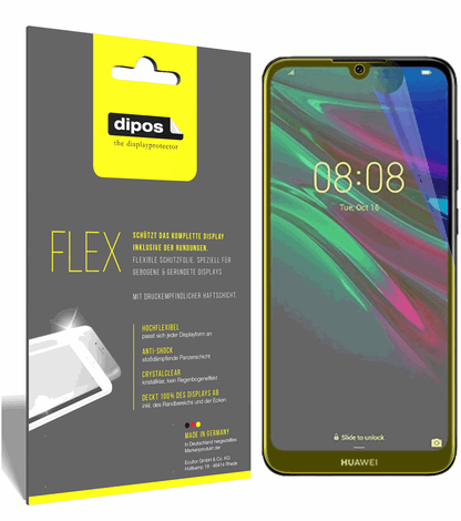 3x Screen Protector for Huawei Y6 (2019) Protective Film covers 100% dipos Flex