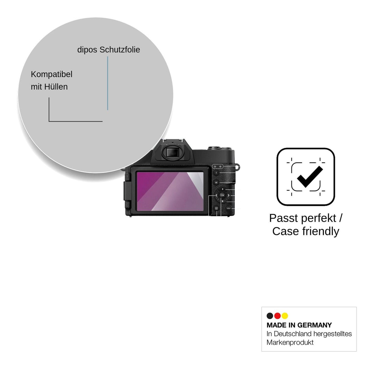 4x Screen Protector for Camtryzine WD02-R10 Protection Crystal Clear dipos