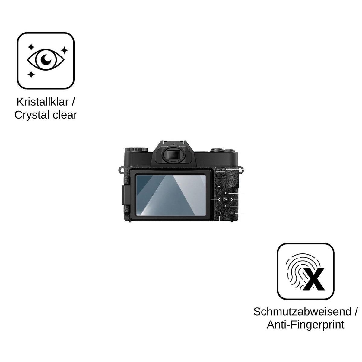 2x Screen Protector for Camtryzine WD02-R10 Flexible Glass 9H dipos