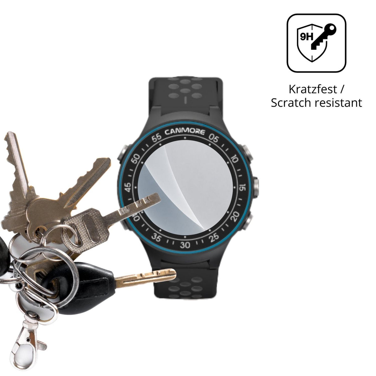 dipos Displayschutz für Canmore TW-410, mattierte Oberfläche, robuste Festigkeit und perfekte Passform