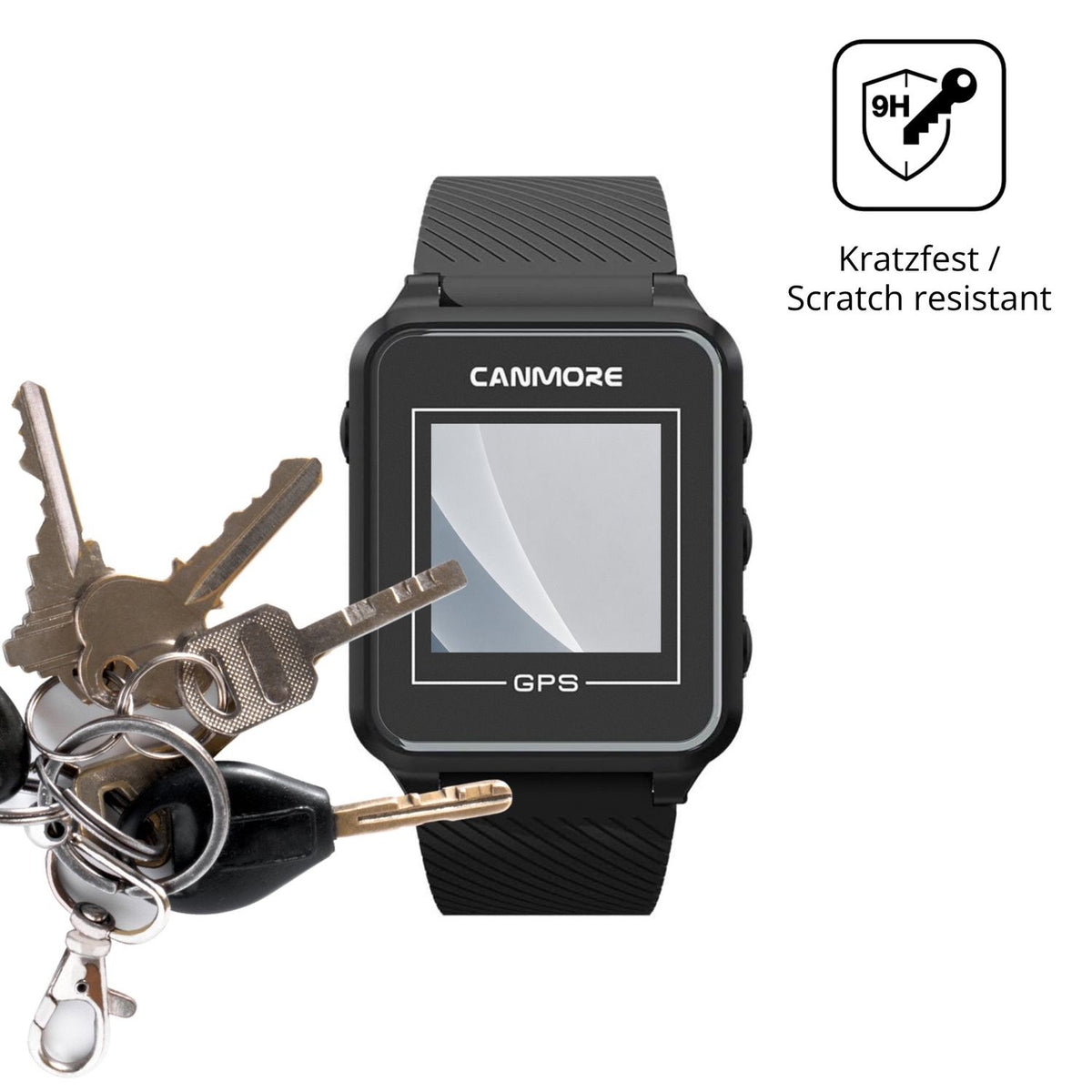 dipos Displayschutz für Canmore TW353, mattierte Oberfläche, robuste Festigkeit und perfekte Passform