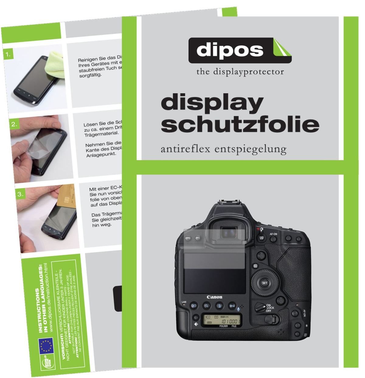 2x Screen Protector for Canon EOS-1D X Mark III Protection Anti Glare dipos