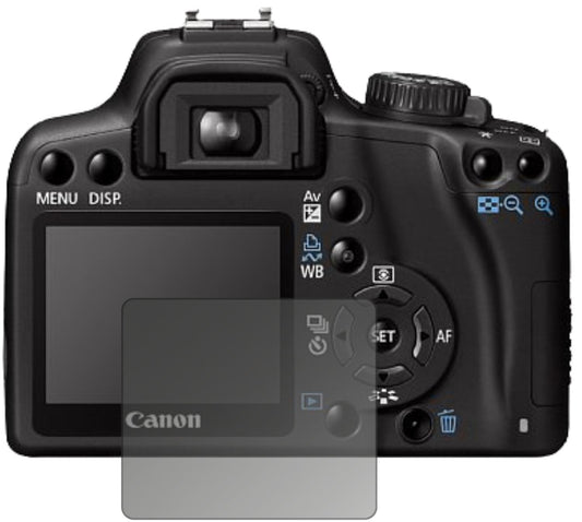 Blickschutzfolie von dipos passend für Canon EOS 1000D, präziser Zuschnitt und blasenfrei montiert