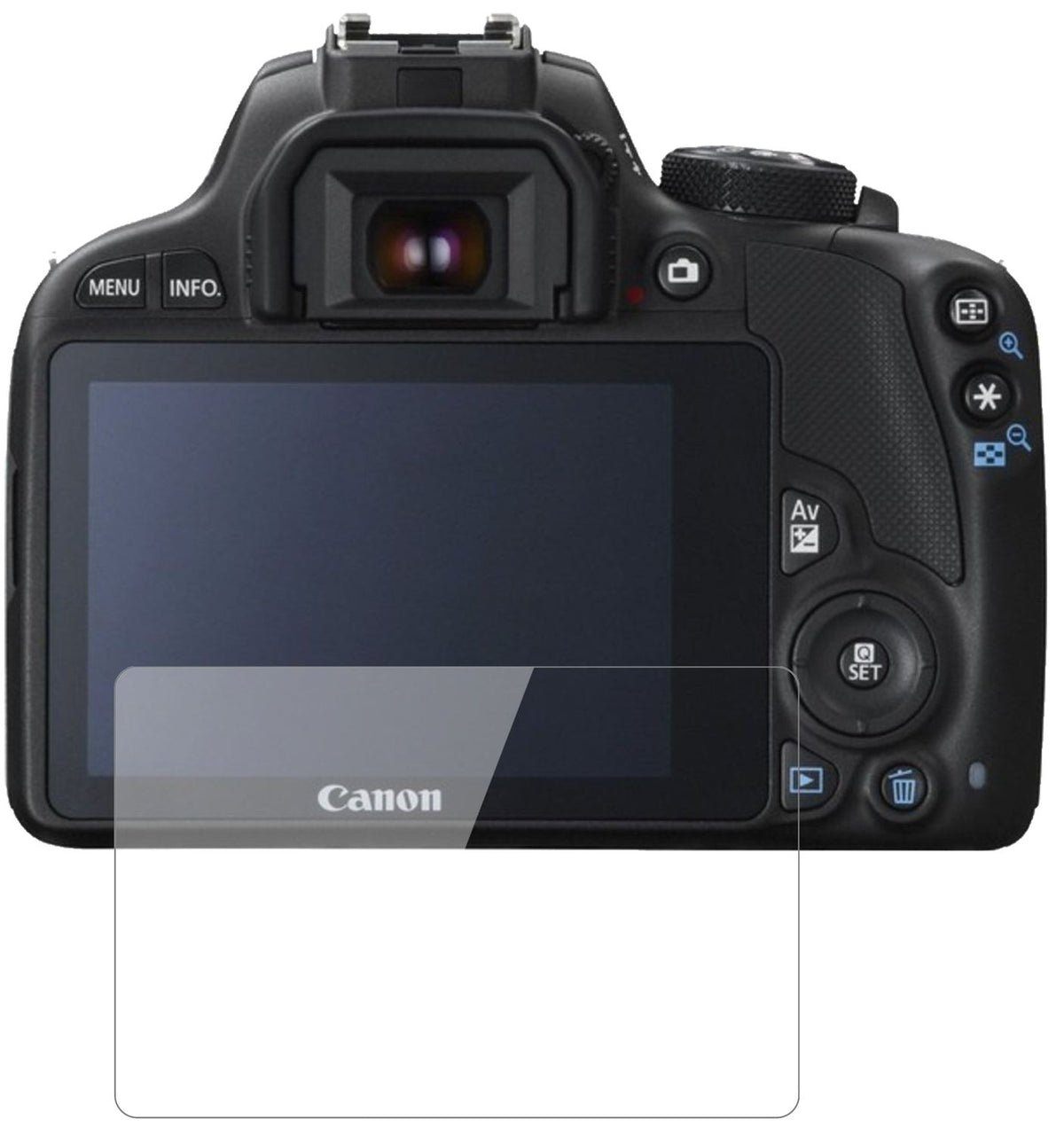 2x 9H Clear Screen Protector for Canon EOS 250D – Shatterproof, Crystal Clear | dipos
