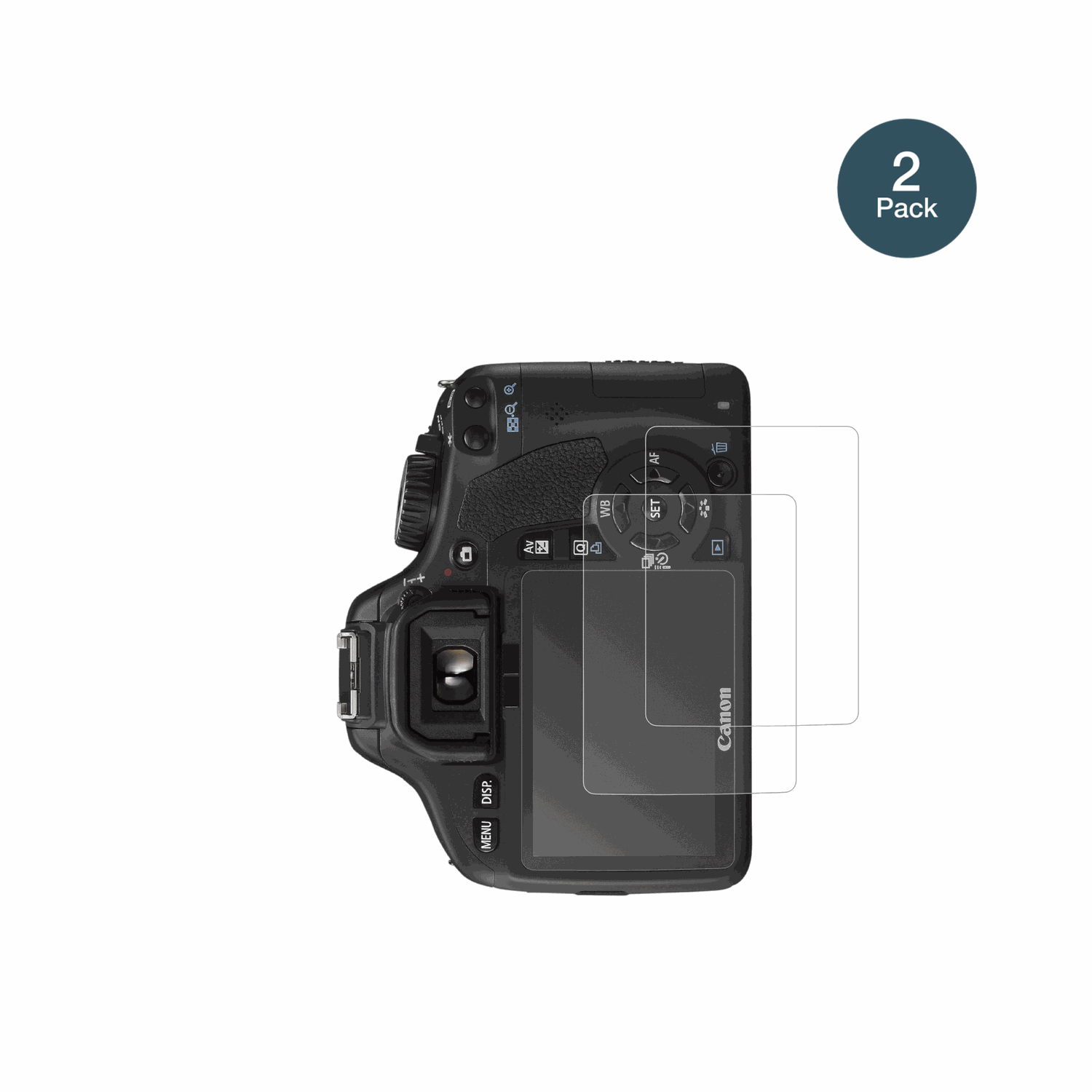 CanonEOS 550D mit aufgebrachter dipos Panzerfolie, die lästige Fingerabdrücke minimiert