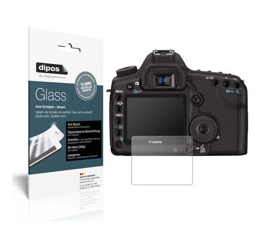 Matte Displayschutzfolie von dipos passend für Canon Eos 5D Mark II, 9H kratzfest und blasenfrei montiert