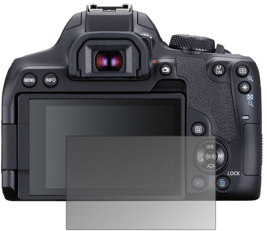 Blickschutzfolie von dipos passend für Canon EOS 850D, präziser Zuschnitt und blasenfrei montiert