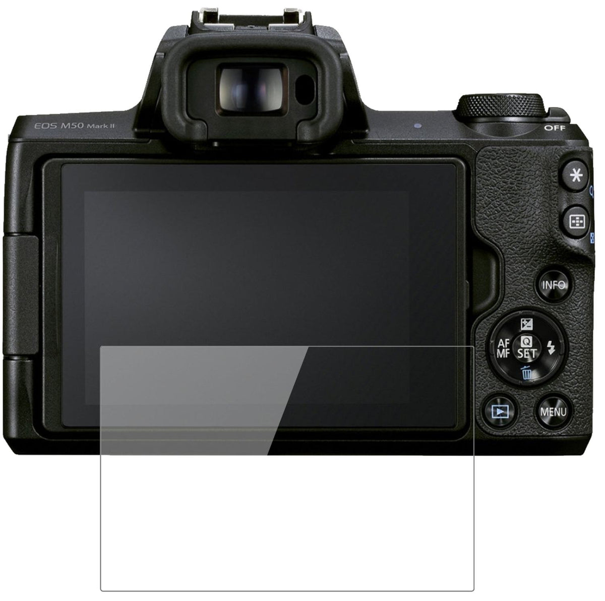 2x 9H Clear Screen Protector for Canon EOS M50 Mark II – Shatterproof, Crystal Clear