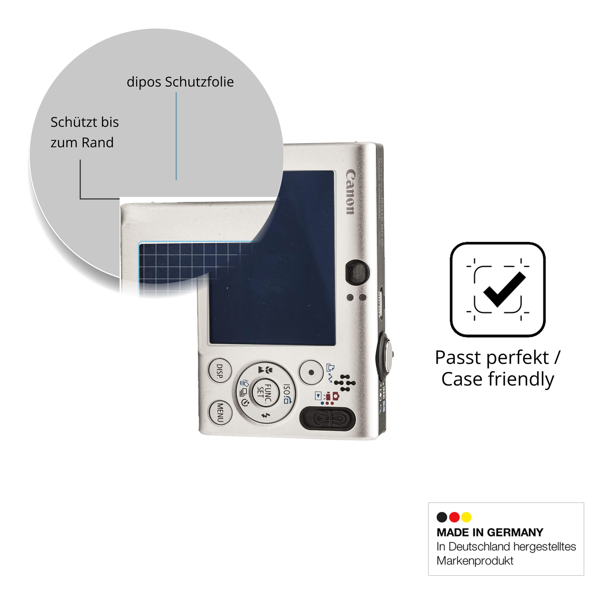 Besonders flexibler Displayschutz mit Anti-Shock-Schicht im Materialmix