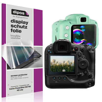 4x Schutzfolie klar für Canon PowerShot SX740 HS Lite Display-Schutzfolie