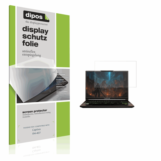 Matte Displayschutzfolie von dipos passend für Captiva I94-407, präziser Zuschnitt und blasenfrei montiert
