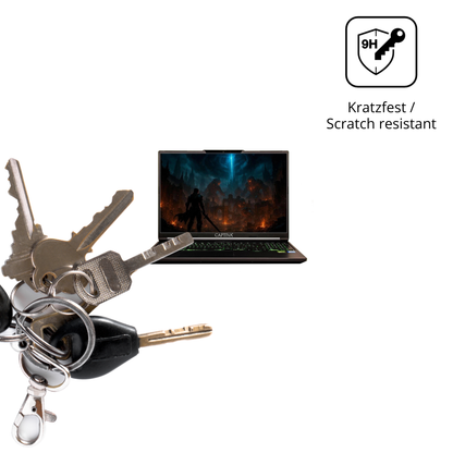 dipos Displayschutz für Captiva I94-407, transparente Oberfläche, perfekte Passform auch für die Rundungen