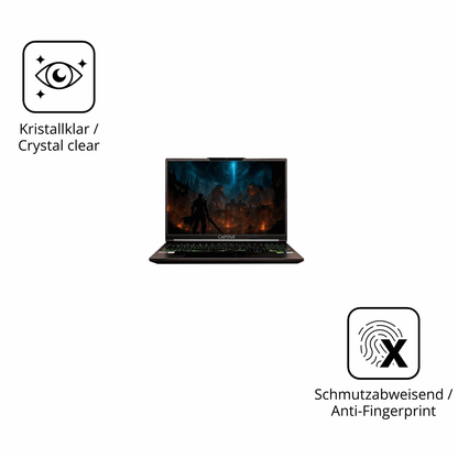 Flexible TPU-Folie passend zugeschnitten für Captiva I94-407, vollständige Abdeckung