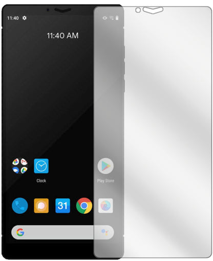 Carbon1 Mark II mit aufgebrachter dipos Displayschutzfolie, glasklare Darstellung ohne Einschränkungen