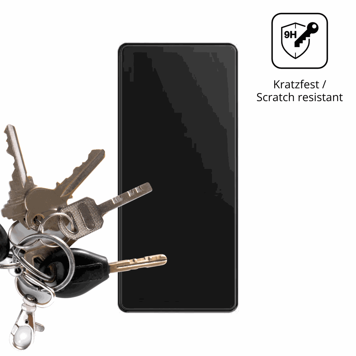 dipos Displayschutz für CarpodGo T3 Pro 8.9, transparente Oberfläche, perfekte Passform auch für die Rundungen