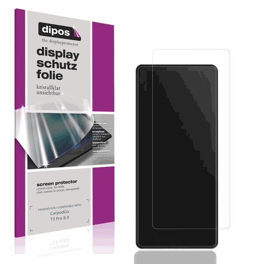 2x Screen Protector for CarpodGo T3 Pro 8.9 Protection Crystal Clear dipos