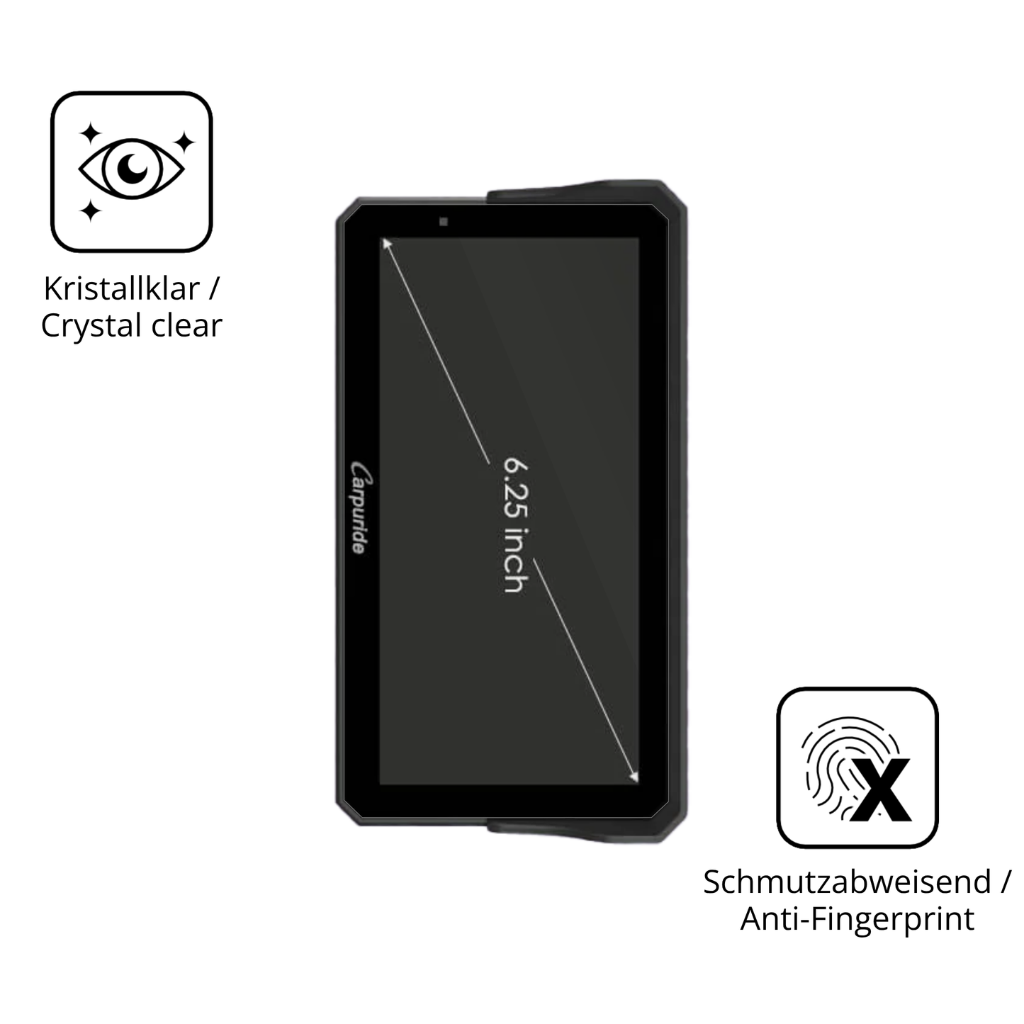 Flexible TPU-Folie passend zugeschnitten für Carpuride W602BS, vollständige Abdeckung
