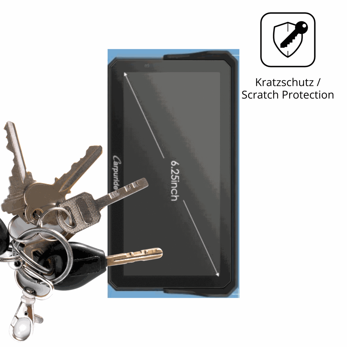 2x Screen Protector for Carpuride W602BS Pro Protection Anti Glare dipos