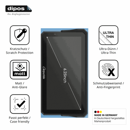 2x Screen Protector for Carpuride W602BS Pro Protection Anti Glare dipos