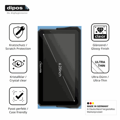 2x Screen Protector for Carpuride W602BS Pro Protection Crystal Clear dipos