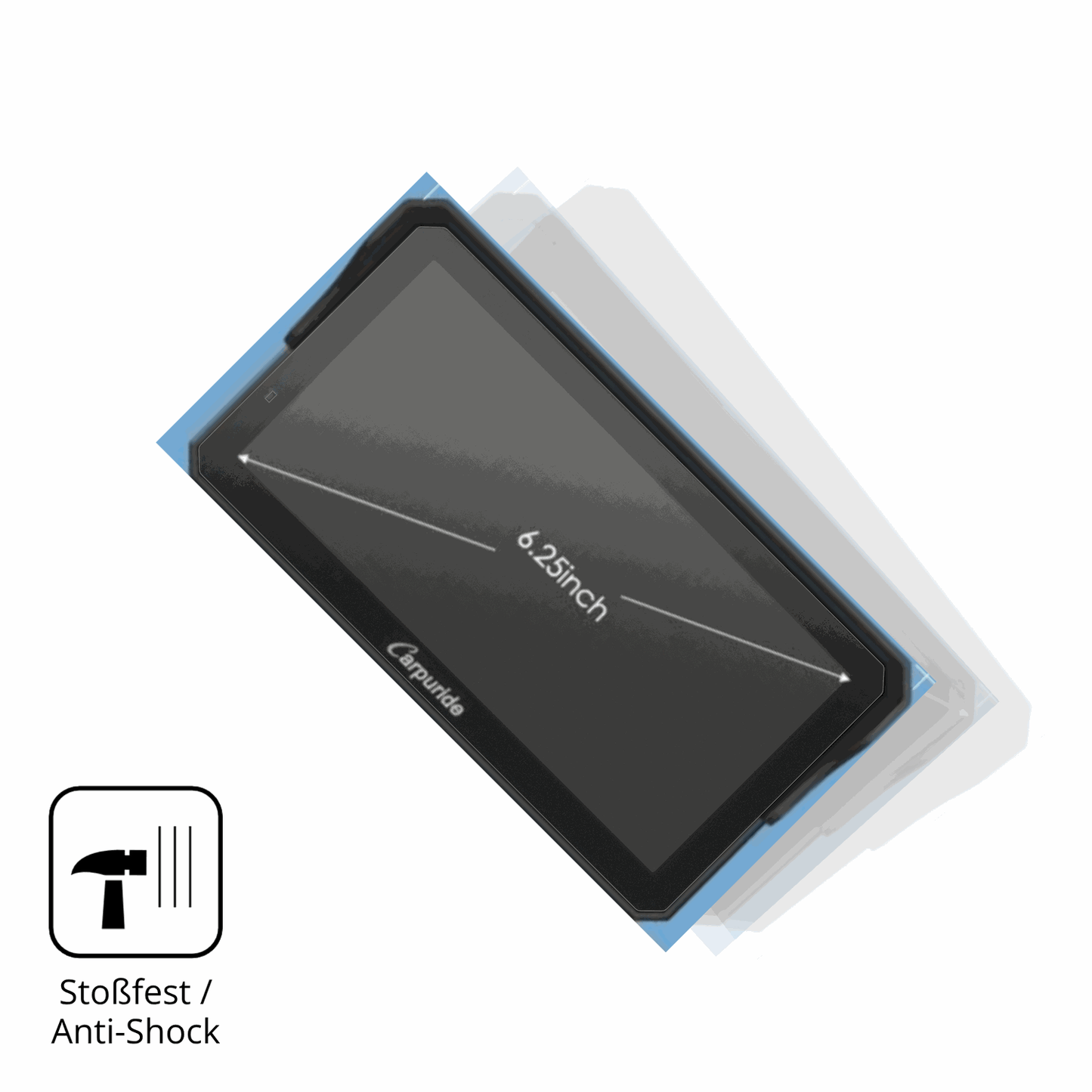 2x Screen Protector for Carpuride W602BS Pro matte Flexible Glass 9H dipos
