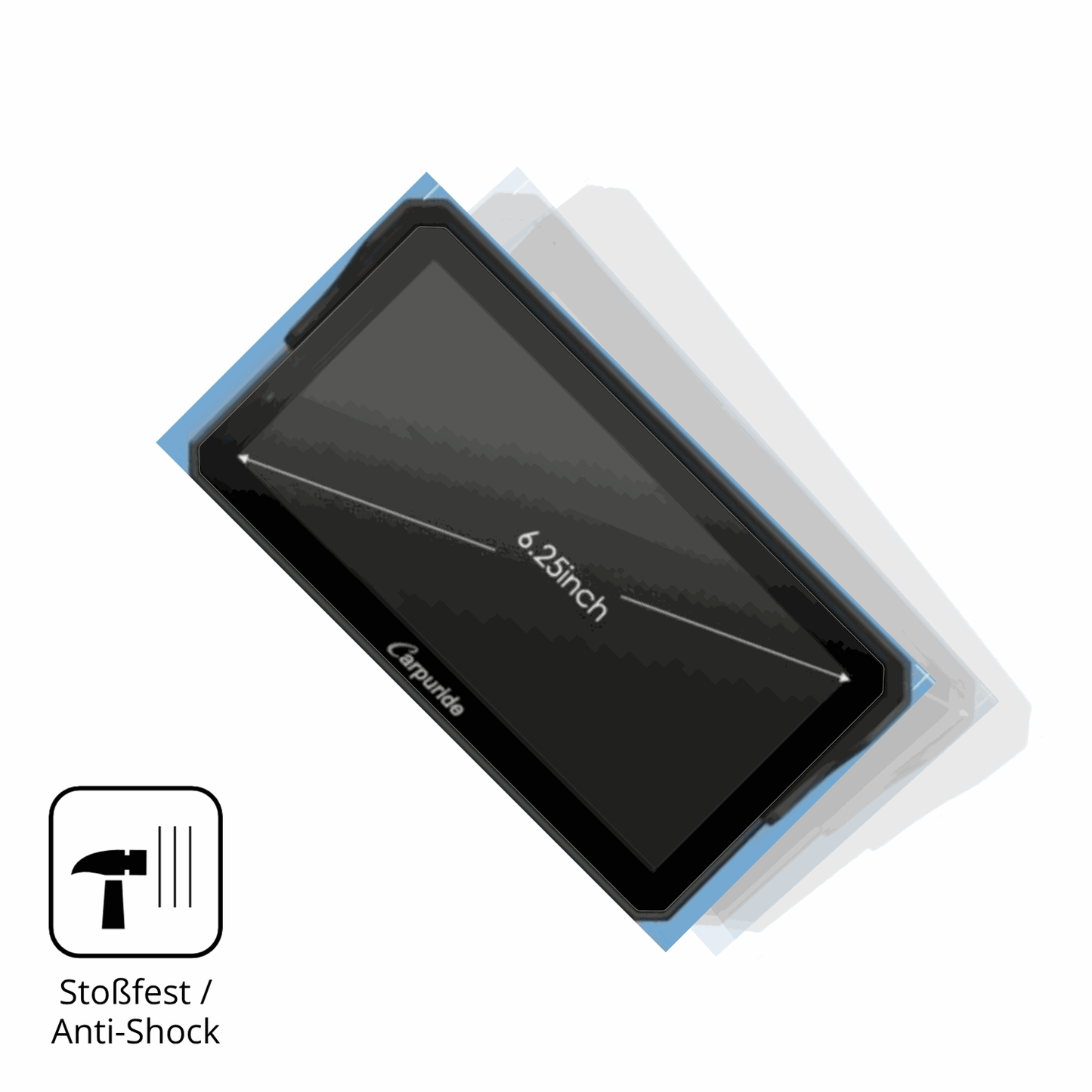 2x Screen Protector for Carpuride W602BS Pro Flexible Glass 9H dipos