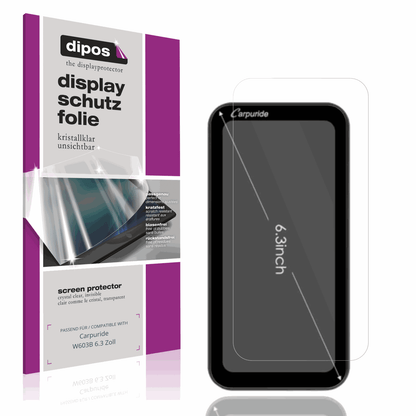 2x Screen Protector for Carpuride W603B 6.3 Zoll Protection Crystal Clear dipos