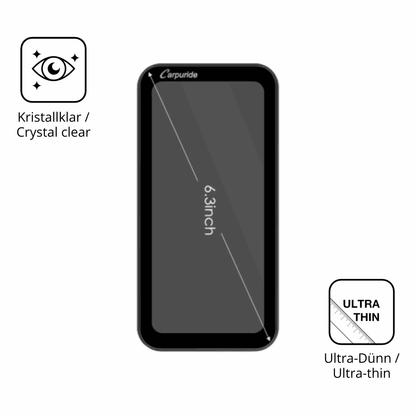 2x Screen Protector for Carpuride W603B 6.3 Zoll Protection Crystal Clear dipos
