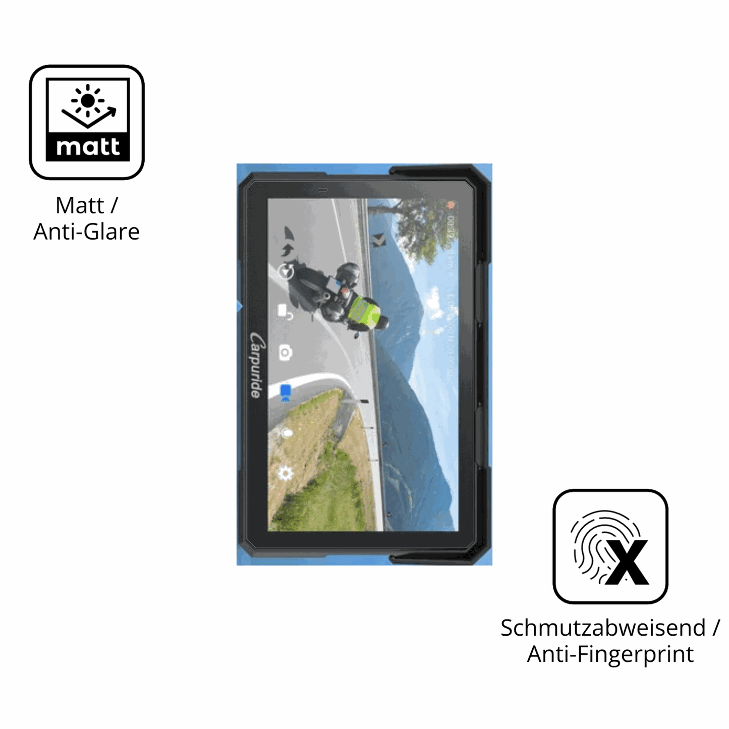 2x Screen Protector for Carpuride W702 Plus 7 Zoll matte Flexible Glass 9H dipos
