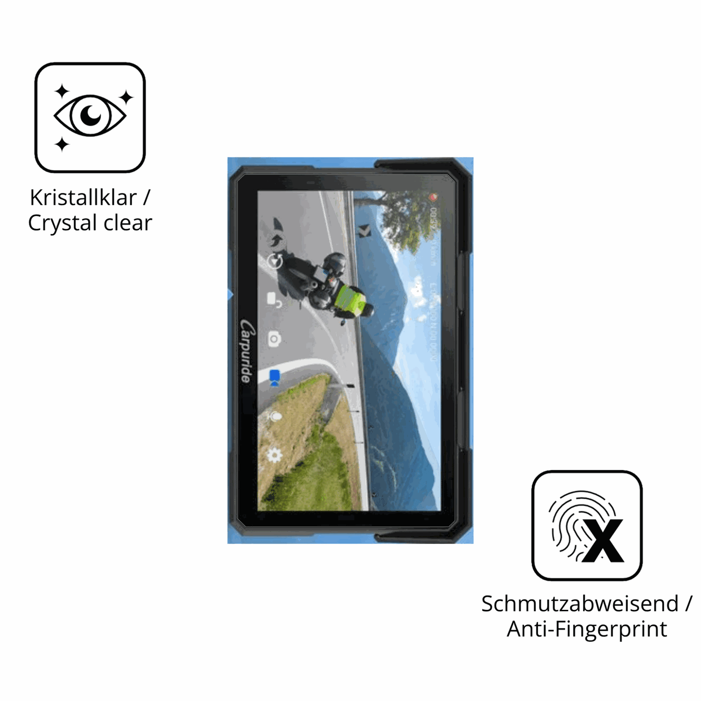 2x Screen Protector for Carpuride W702 Plus 7 Zoll Flexible Glass 9H dipos