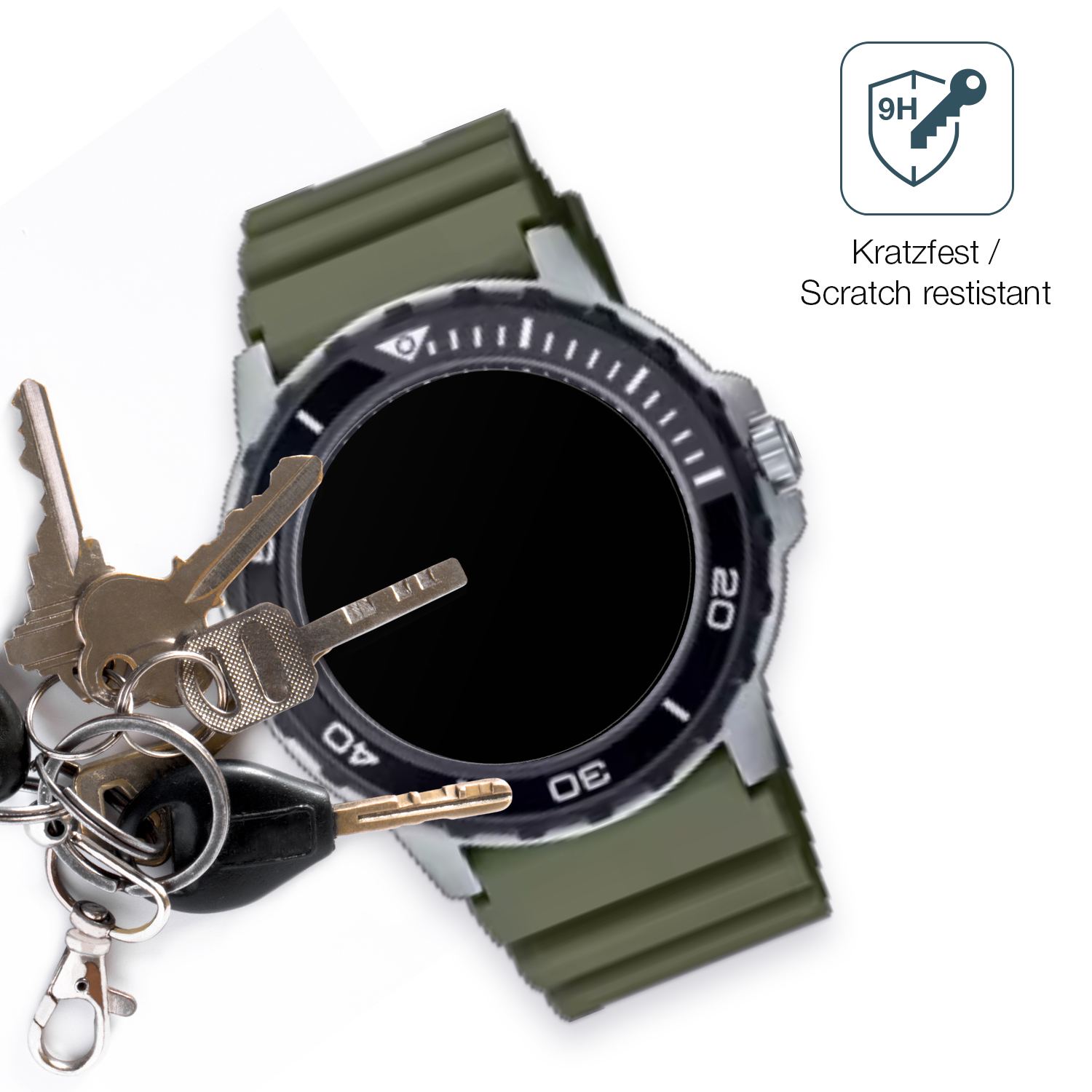 dipos Displayschutz für Casio MTD-125D, mattierte Oberfläche, robuste Festigkeit und perfekte Passform