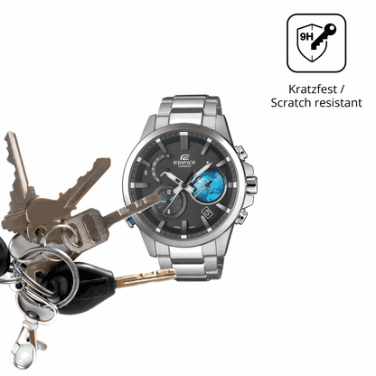 dipos Displayschutz für Casio Edifice EQB-600D, mattierte Oberfläche, robuste Festigkeit und perfekte Passform