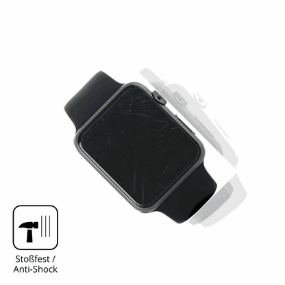Schutz gegen Kratzer auf dem Casio G-Shock GM-2100M Glas durch Schlüssel, Stöße gegen die Tischkante oder Stürze