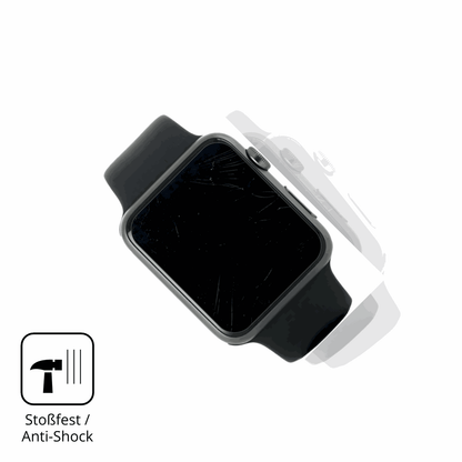 Schutz gegen Kratzer auf dem Casio G-Shock GM-2100M Glas durch Schlüssel, Stöße gegen die Tischkante oder Stürze
