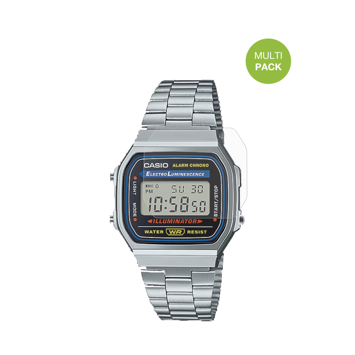 6x Schutzfolie matt für Casio Iconic A168WA-1 Display-Schutzfolie