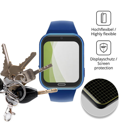 dipos Displayschutz für CATGIFF X53, transparente Oberfläche, perfekte Passform auch für die Rundungen