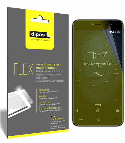 3x Screen Protector for Cubot Note Plus Protective Film covers 100% dipos Flex