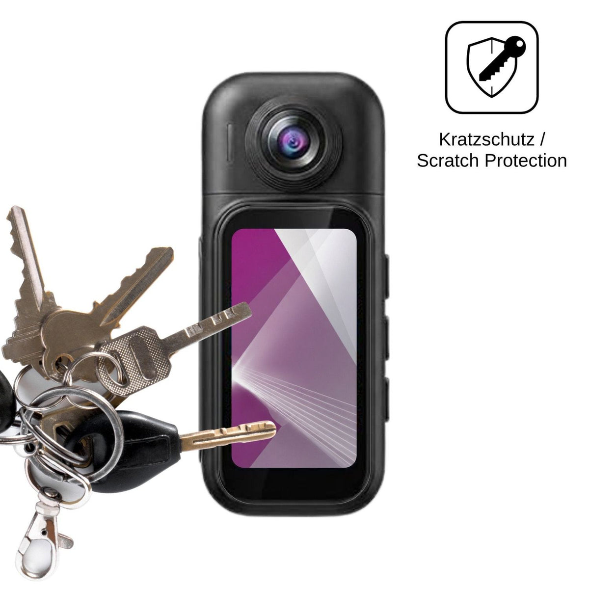 4x Screen Protector for AIKER H91 Action Cam Protection Crystal Clear dipos
