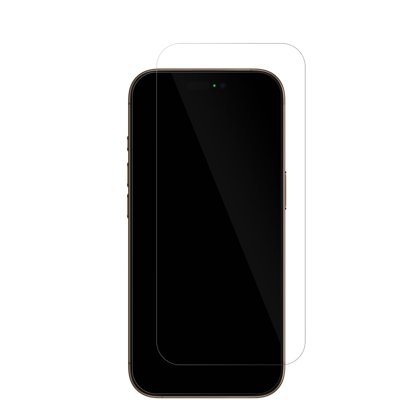 Dünne und klare Folie passend zugeschnitten für Apple iPhone 16 Pro