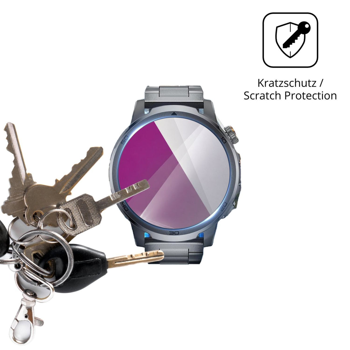 Schutz gegen Kratzer auf dem BENYAR SMART EF19 Glas durch Schlüssel oder Ähnliches