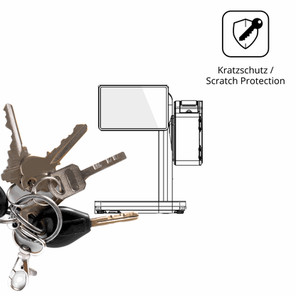 Schutz gegen Kratzer auf dem Bizerba Q1 pro 400 12.1 Zoll Glas durch Schlüssel oder Ähnliches
