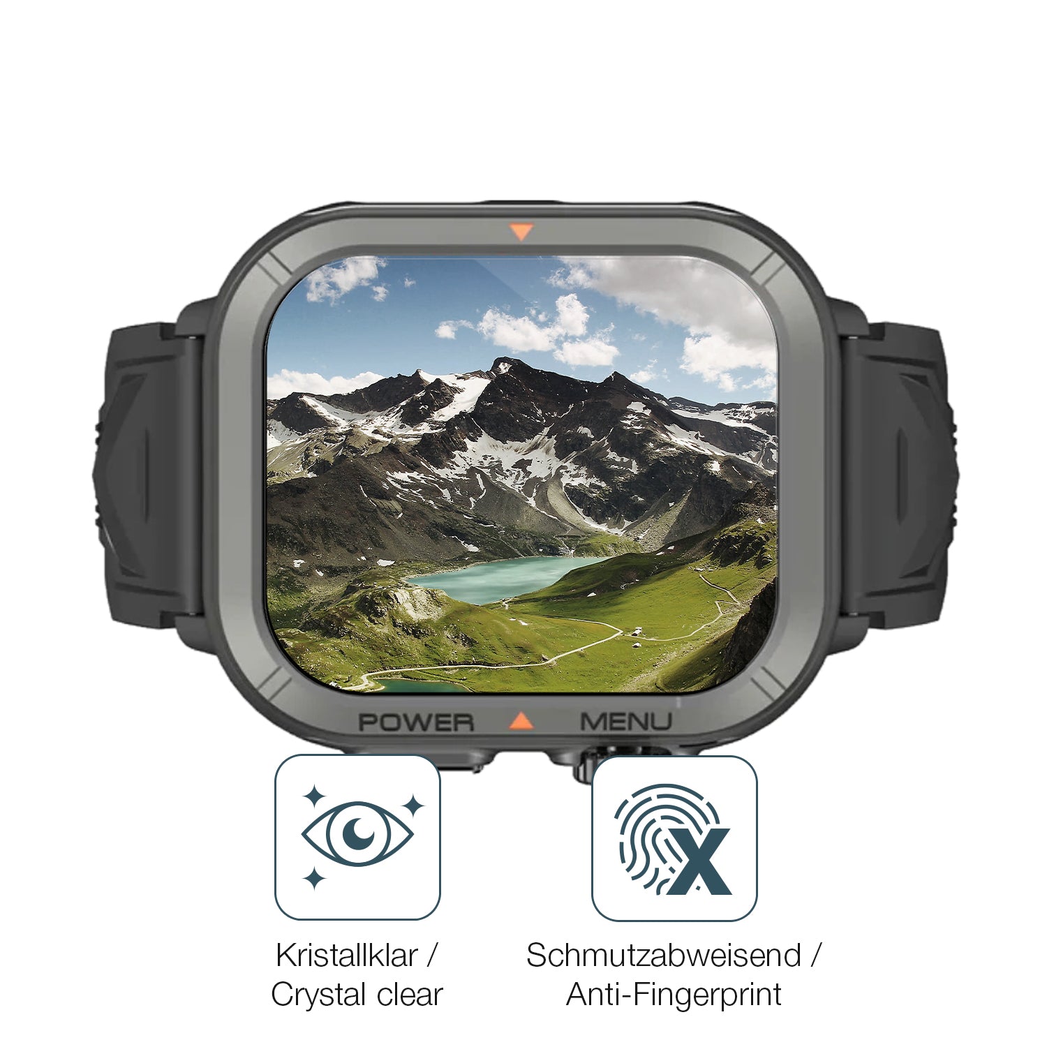 Flexible TPU-Folie passend zugeschnitten für Blackview W30 Smartwatch 1.91 Zoll, vollständige Abdeckung