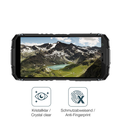 Schutz gegen Kratzer auf dem Doogee Fire 3 Outdoor Glas durch Schlüssel oder Ähnliches
