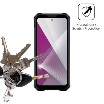 Schutz gegen Kratzer auf dem Doogee V50 Pro Glas durch Schlüssel oder Ähnliches
