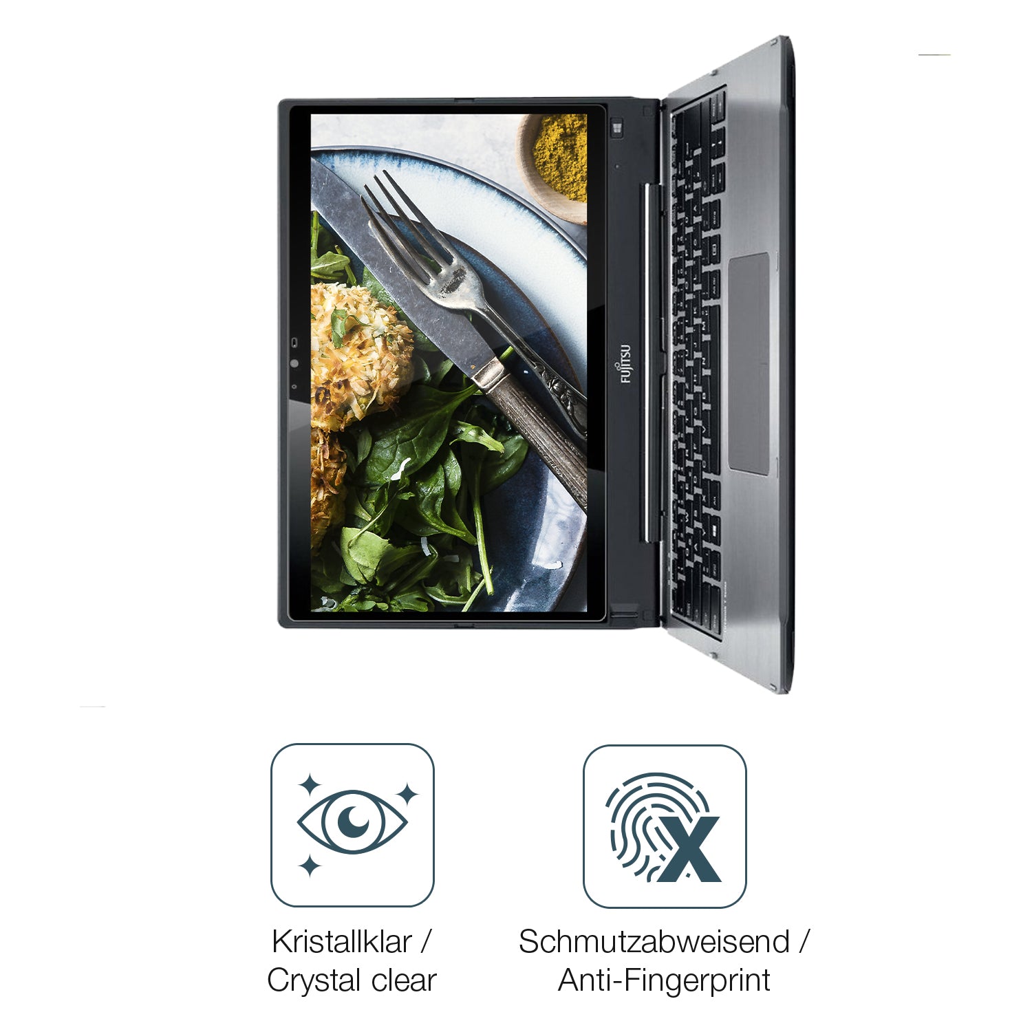 Flexible TPU-Folie passend zugeschnitten für Fujitsu Lifebook T936, vollständige Abdeckung