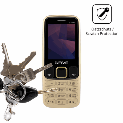 Schutz gegen Kratzer auf dem GFive G3310 New Glas durch Schlüssel oder Ähnliches