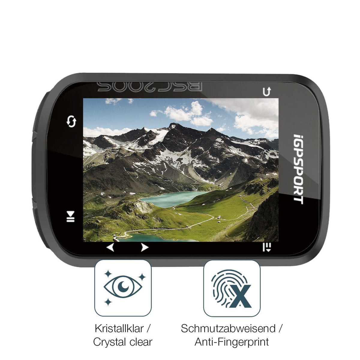 Flexible TPU-Folie passend zugeschnitten für iGPSport BSC200s, vollständige Abdeckung