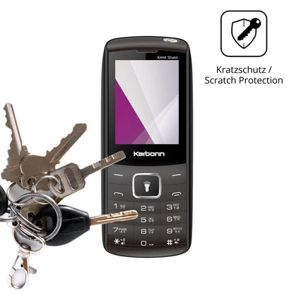 Schutz gegen Kratzer auf dem Karbonn K444 Shakti Glas durch Schlüssel oder Ähnliches