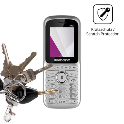 Schutz gegen Kratzer auf dem Karbonn KX2 Glas durch Schlüssel oder Ähnliches